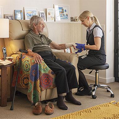 Older Australian receiving nursing services